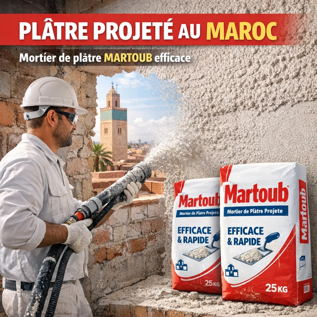 Martoub platre projeter au maroc